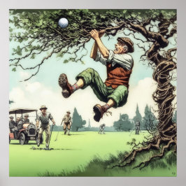 Jogue-o onde está - Impressão de Arte de Golfe