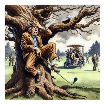 Jogue-o onde está - Impressão de Arte de Golfe