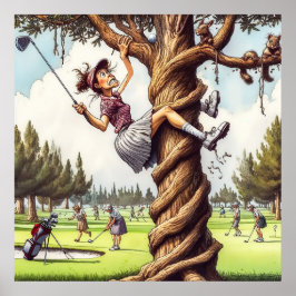 Jogue-o onde está - Impressão de Arte de Golfe
