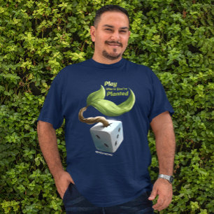 Jogue onde você está plantado camisa de mens