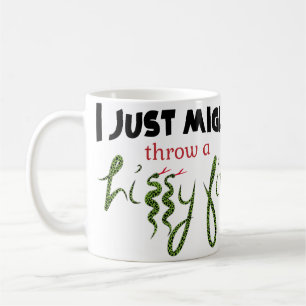 Jogue uma caneca clássica de Ajustado hissy, 11 oz