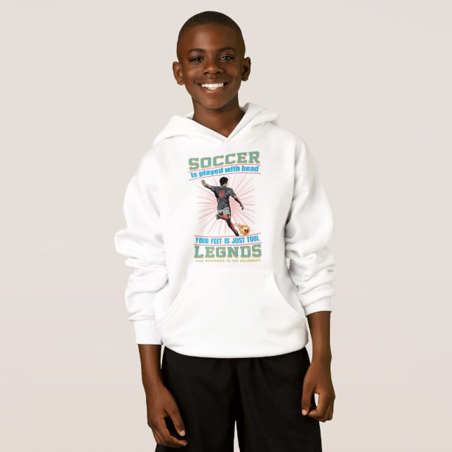 Joguei Futebol Com Minha Cabeça De Hoodie (Frente Completa)