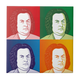Johann Sebastian Bach Portrait em vier Farben
