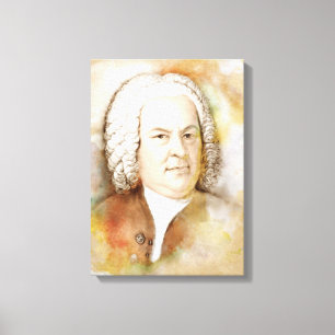Johann Sebastian Bach sobre Canvas - Estilo de Aqu
