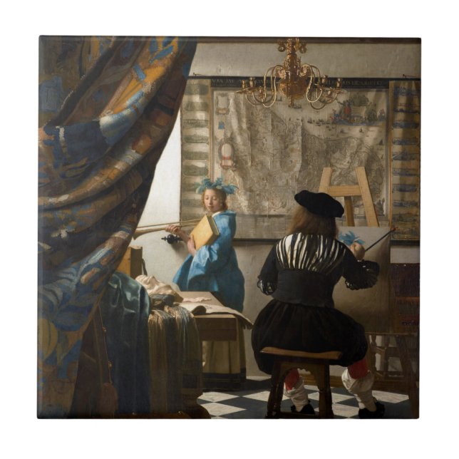 Johannes Vermeer - A Alegoria da Pintura (Frente)