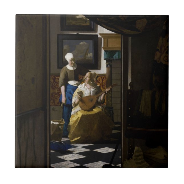 Johannes Vermeer - A Carta do Amor (Frente)