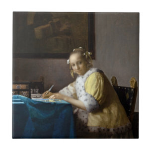 Johannes Vermeer - A Lady escrevendo uma Carta