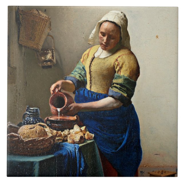 Johannes Vermeer, A Milkmaid (Frente)