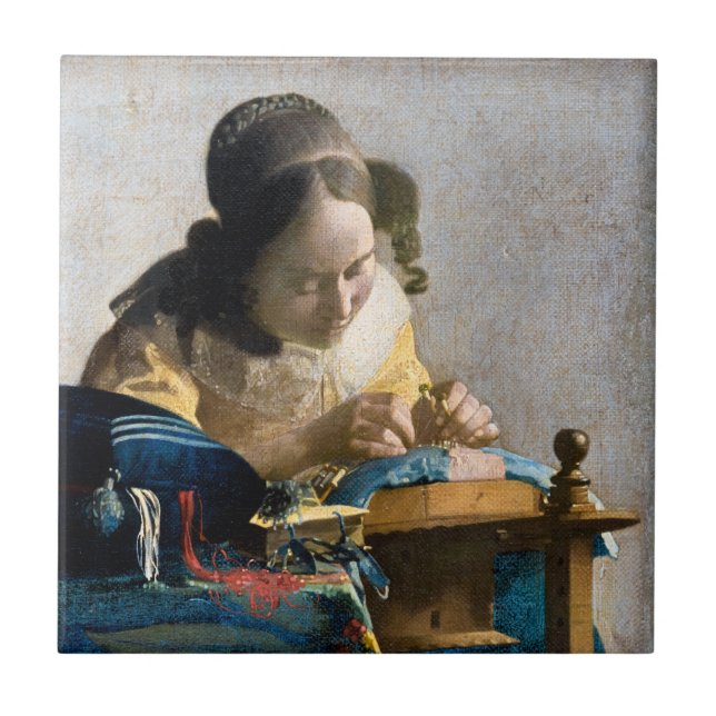 Johannes Vermeer - O Lacemaker (Frente)