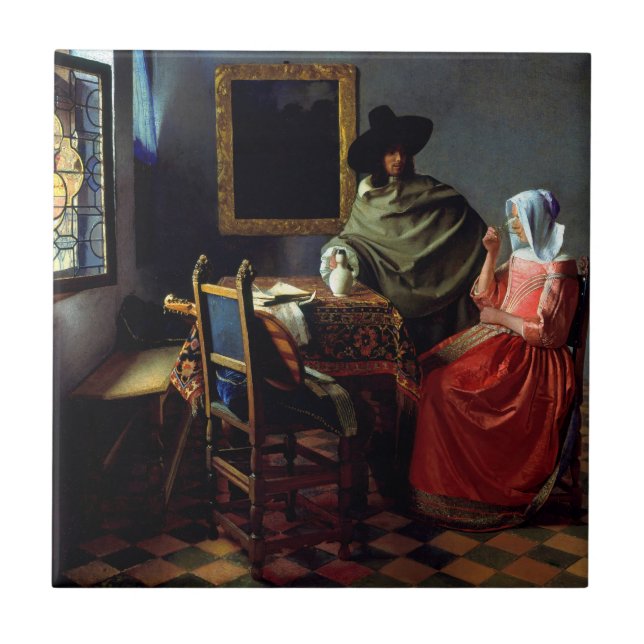 Johannes Vermeer - O Vidro do Vinho (Frente)