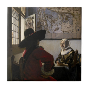Johannes Vermeer - Oficial com uma Garota Rindo