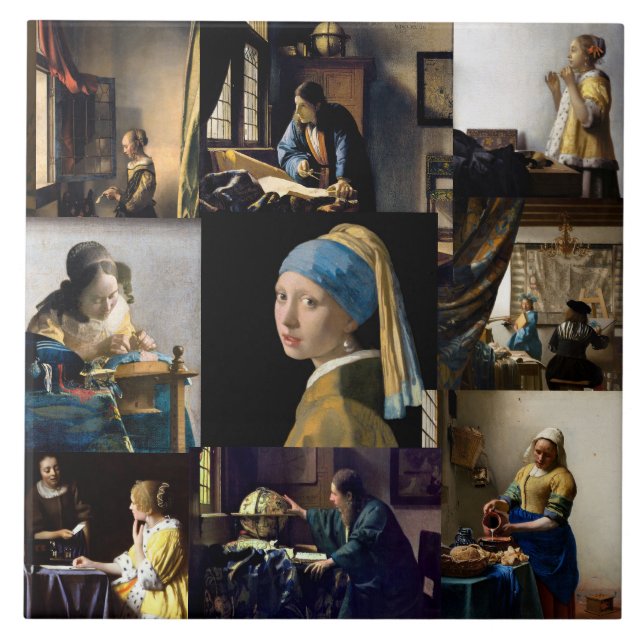 Johannes Vermeer - Patchwork de obras-primas (Frente)