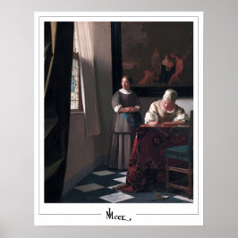 Johannes Vermeer Zedign Art Poster nº 18