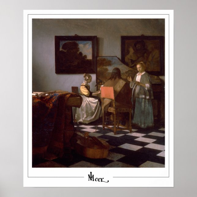 Johannes Vermeer Zedign Art Poster nº 19 (Frente)