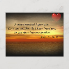 John 13:34-35 Ame outro cartão postal