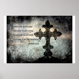 John 15:13 Scripture Poster