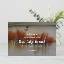 John 16:33 Eu tenho a Bíblia Verse Flat Card