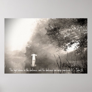 JOHN 1:5 Poster