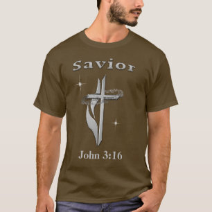John 3:16 Camisas de cruz cristãs