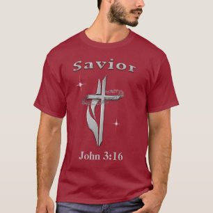 John 3:16 Camisas de cruz cristãs