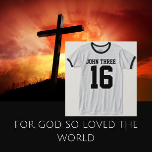 CAMISETA JOHN 3:16 - FEMININA - MATERIAL 100% ALGODÃO - Tudo Camisetas