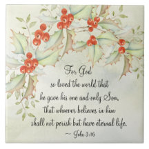 John 3:16 Deus tão amado pelo mundo, Natal