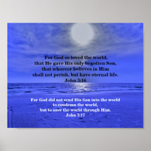 JOHN 3:16 e JOHN 3:17 Poster
