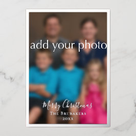 John 3:16 Elegante Modern Greenery Foto Natal