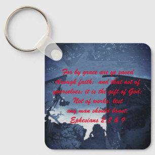 John 3:16 & Ephesianos 2:8 & 9 Chaveiro de verdade