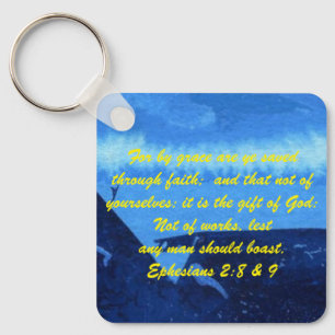 John 3:16 & Ephesianos 2:8 & 9 Chaveiro de verdade