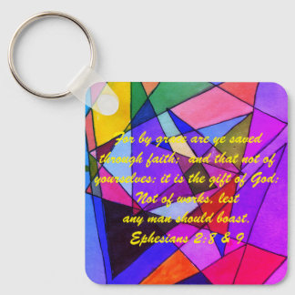 John 3:16 & Ephesianos 2:8 & 9 Chaveiro de verdade