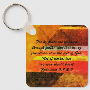John 3:16 & Ephesianos 2:8 & 9 Chaveiro de verdade