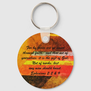 John 3:16 & Ephesianos 2:8 & 9 Chaveiro de verdade