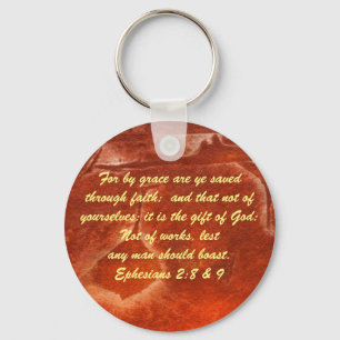 John 3:16 & Ephesianos 2:8 & 9 Chaveiro de verdade