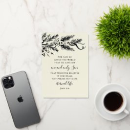 John 3:16 Natal Cristão de Pinheiro Moderno Elegan