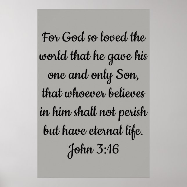 John 3 16 poster (Frente)