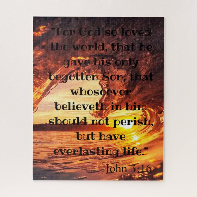 John 3:16 Quebra-cabeça (Vertical)
