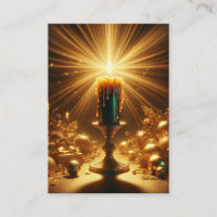 John 8:12 Cartões KJV - Vela - Luz do Mundo