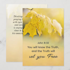 John 8:32 Verdade lhe dará uma placa plana de Bíbl