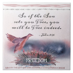 John 8:36 Se o Filho te libertar, Escritura