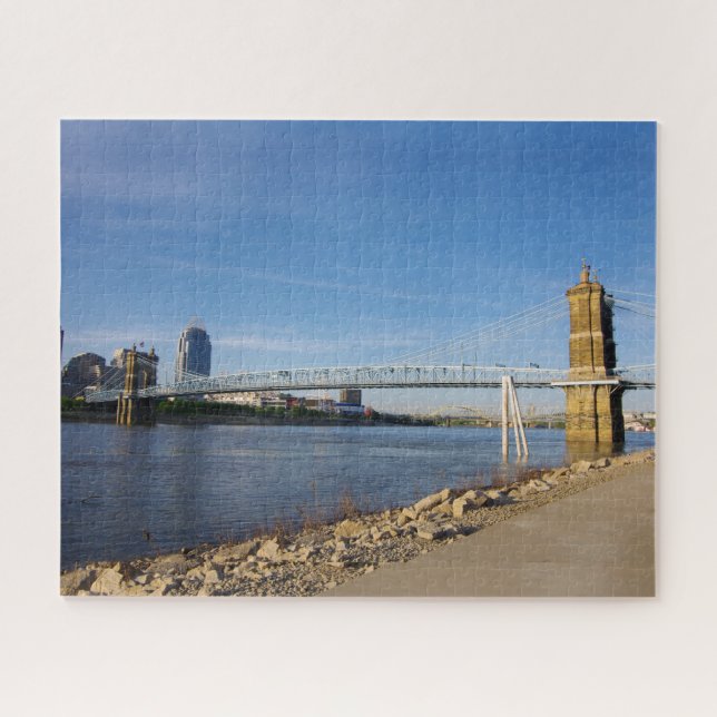 John A. Roebling Bridge quebra-cabeça (Horizontal)