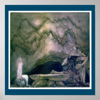 John Bauer Troll Madre Poster
