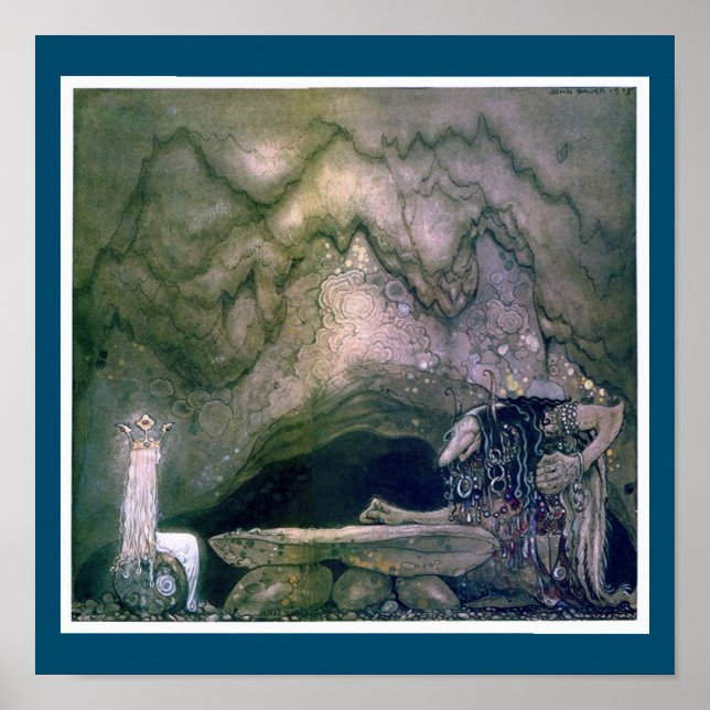 John Bauer Troll Madre Poster (Frente)