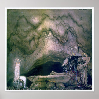 John Bauer Troll Madre Poster