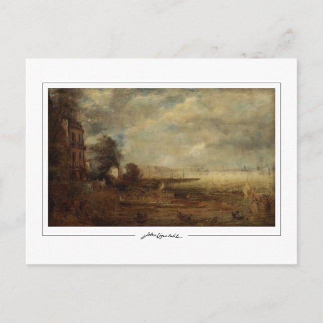 John Constable #334-2 - Cartão Postal de Arte Fina (Frente)