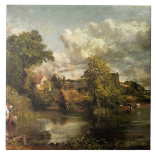 John Constable - obra de arte O Cavalo Branco