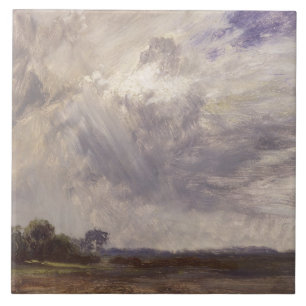 John Constable Paisagem com Cinza Windy Sky, c.