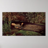 John Everett Millais Ophelia Poster