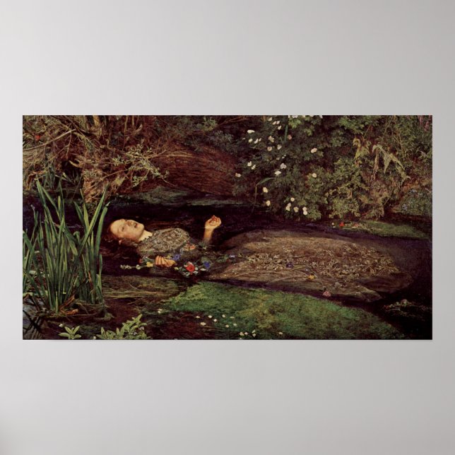John Everett Millais Ophelia Poster (Frente)