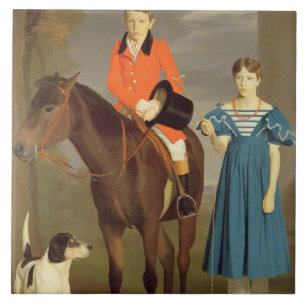 John Gubbins Newton e sua irmã Mary, 1832-33 (